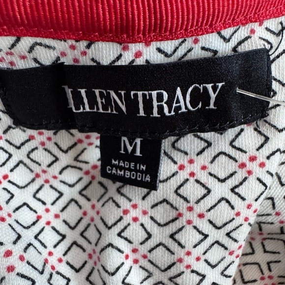 Ellen Tracy 2 Piece Top & Pant Pajama Set Red and Black Size Medium. NWT p26 - Picture 10 of 12